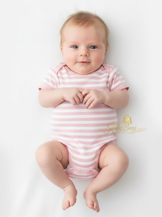 L'ovedbaby Other - Loved Baby Girls Bodysuit Organic 100% Cotton Short Sleeve Infant Romper Size 9M